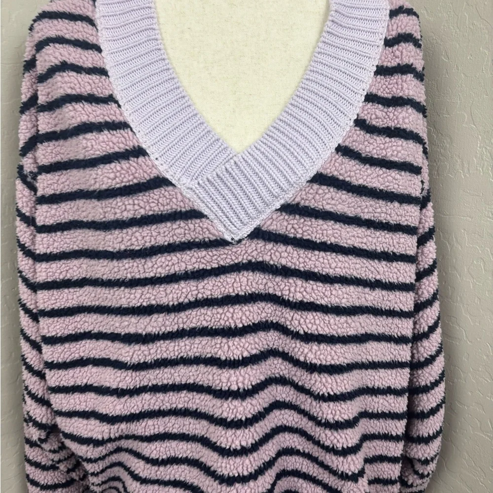 Preloved - Free People Connell Strip‎ Faux Fur Top